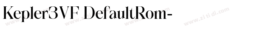 Kepler3VF DefaultRom字体转换